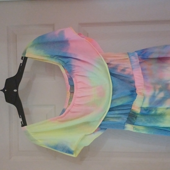 BOUTIQUE Medium TIE DYE OFF THE SHOULDER DRESS - Picture 2 of 3